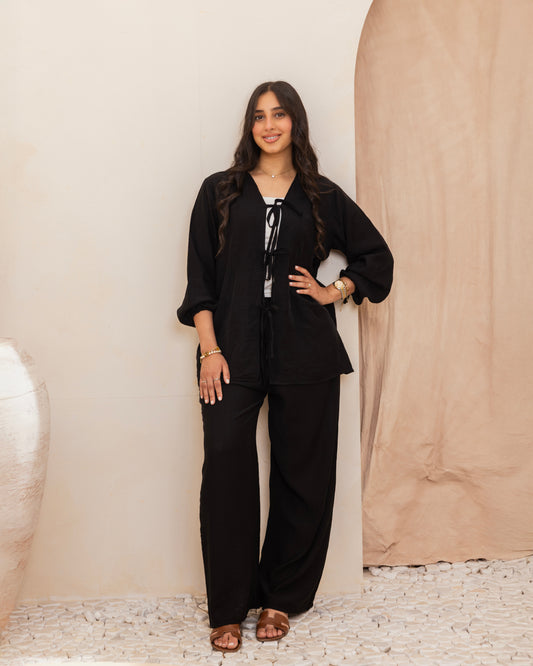 Galaxy Linen Set - Black