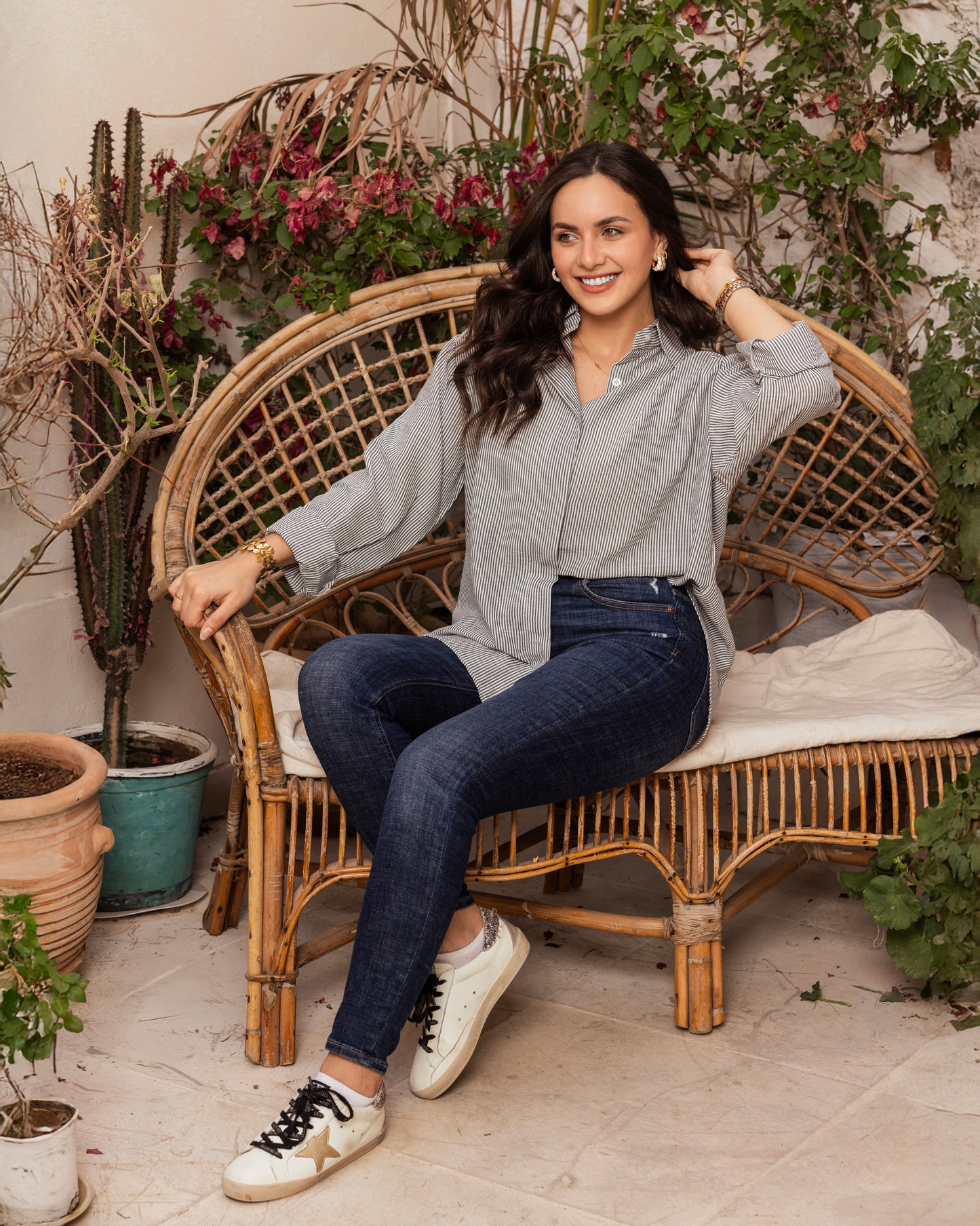 Grey Striped Shirt