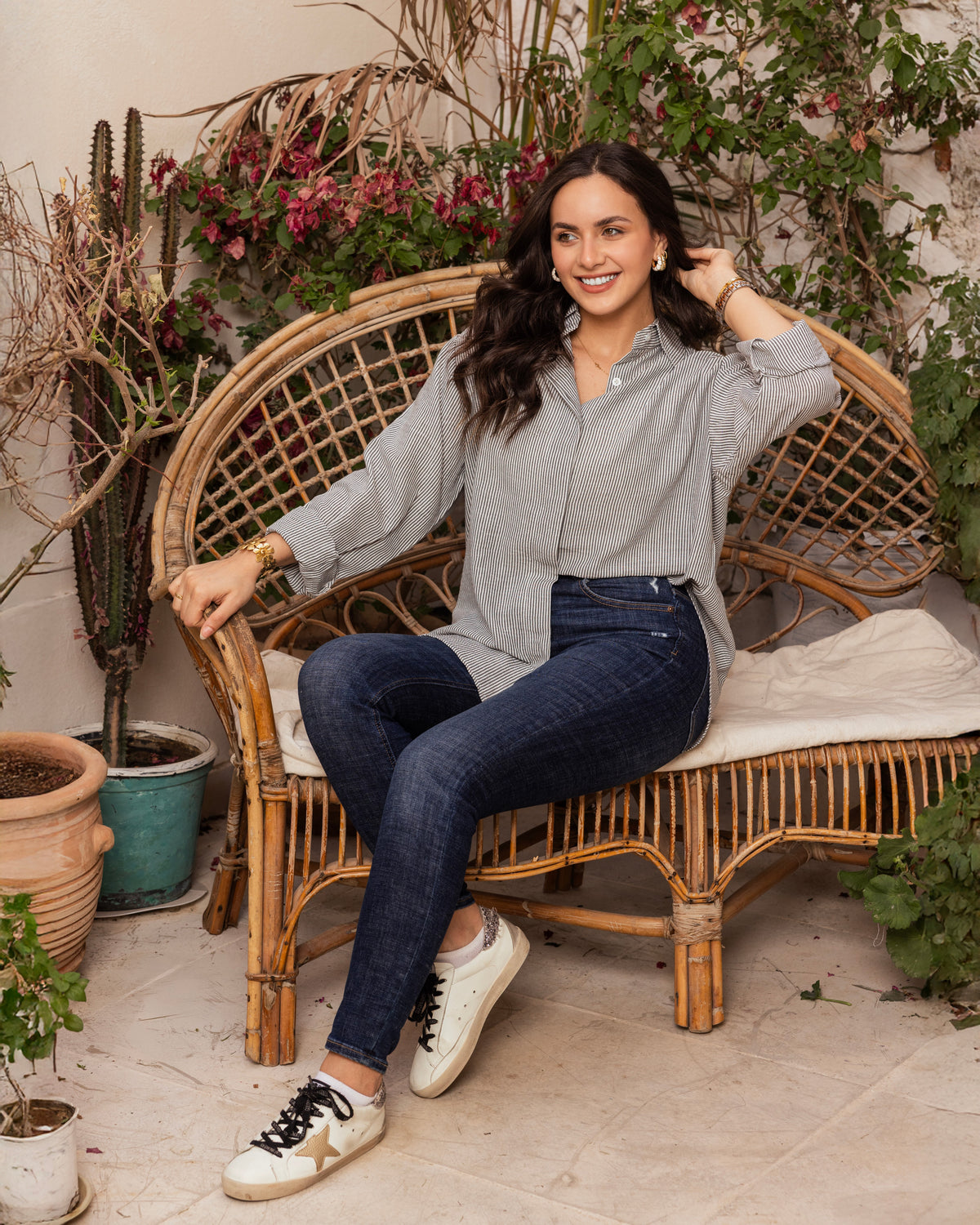 Grey Striped Shirt