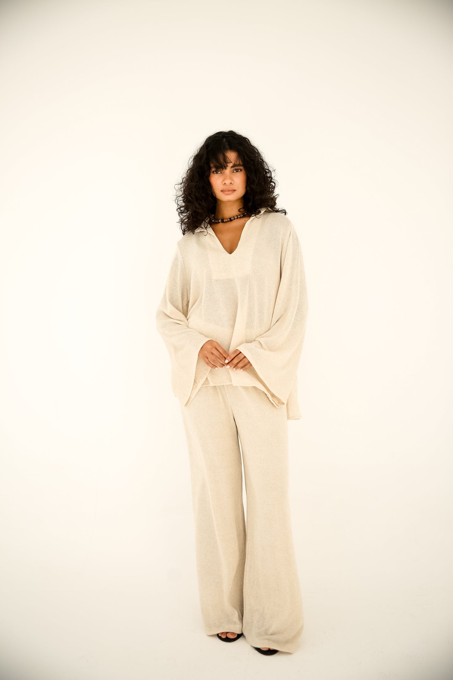 Mesh set in Beige