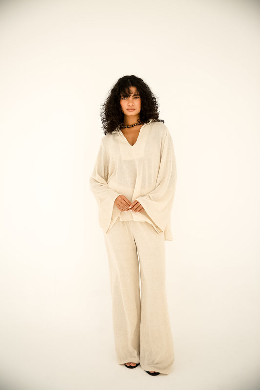 Mesh set in Beige