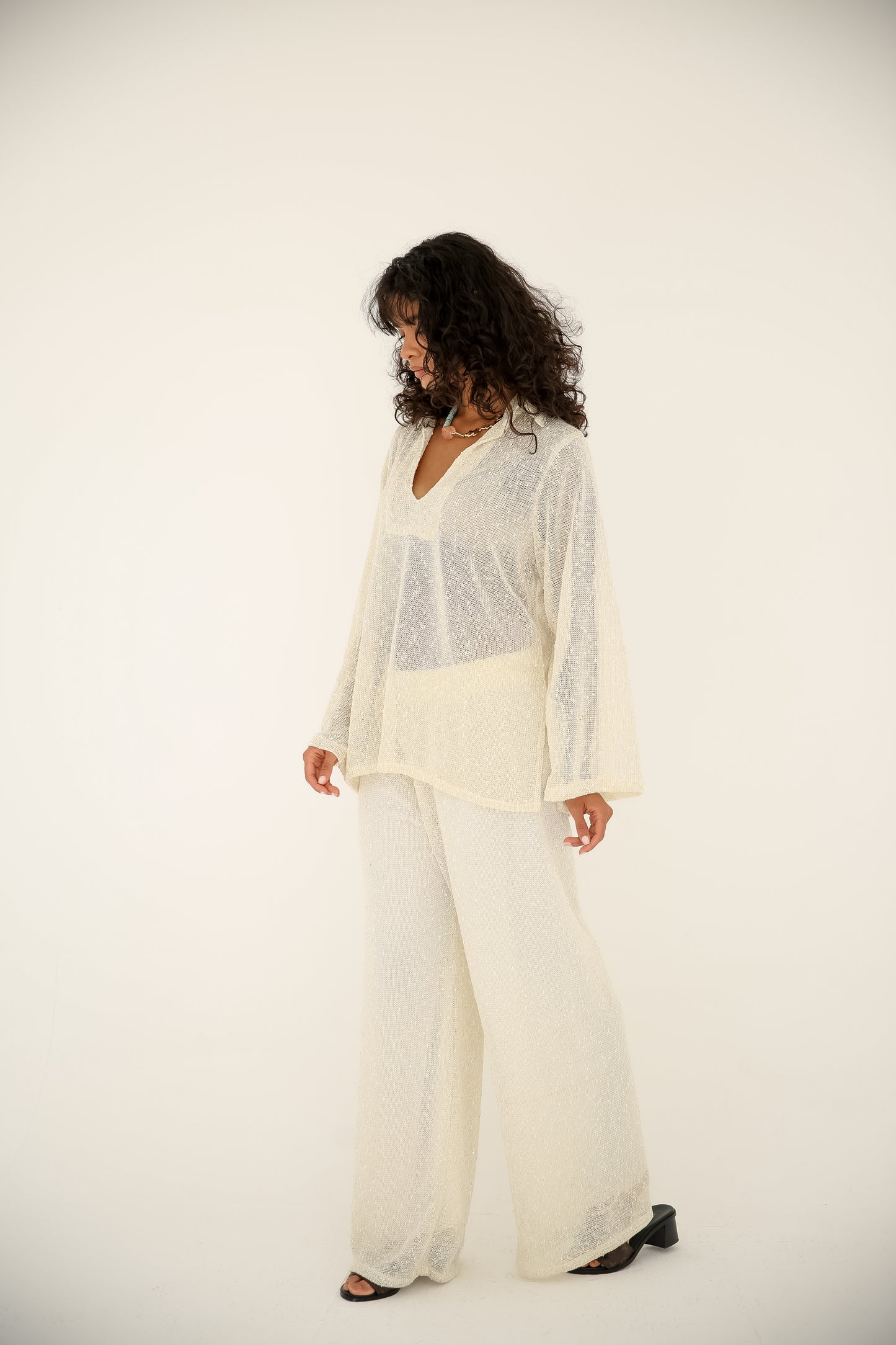 Mesh set in Beige