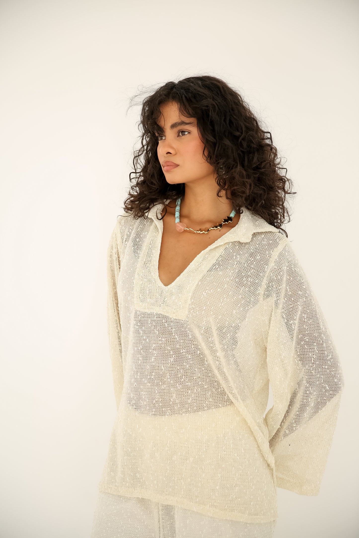 Mesh set in Beige