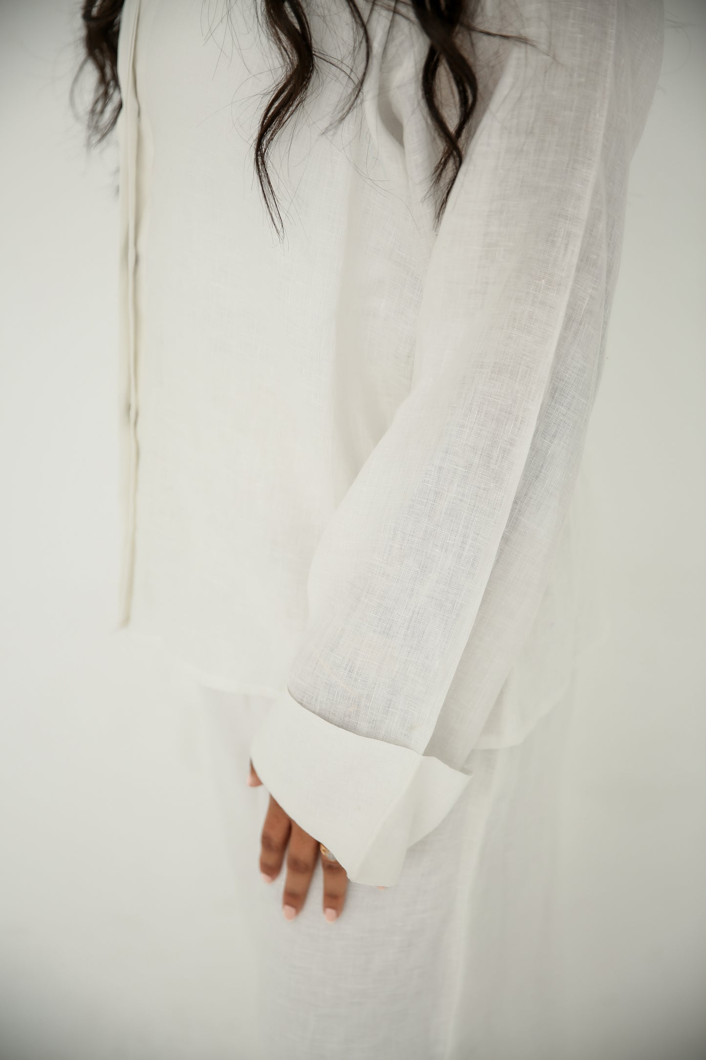 Pure linen blouse