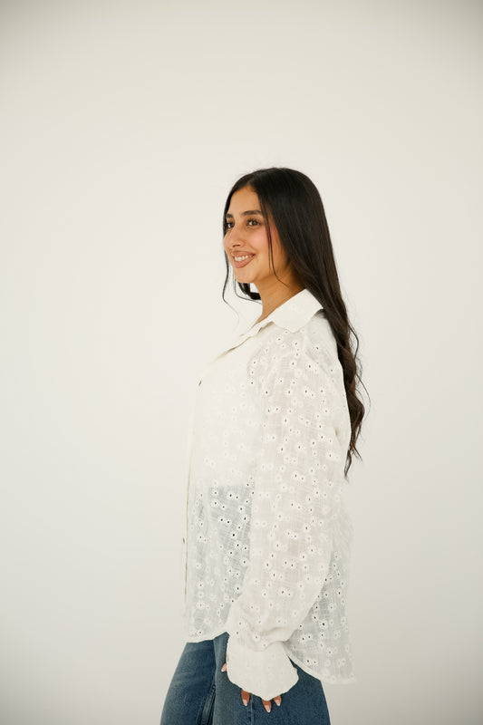 Pure linen blouse