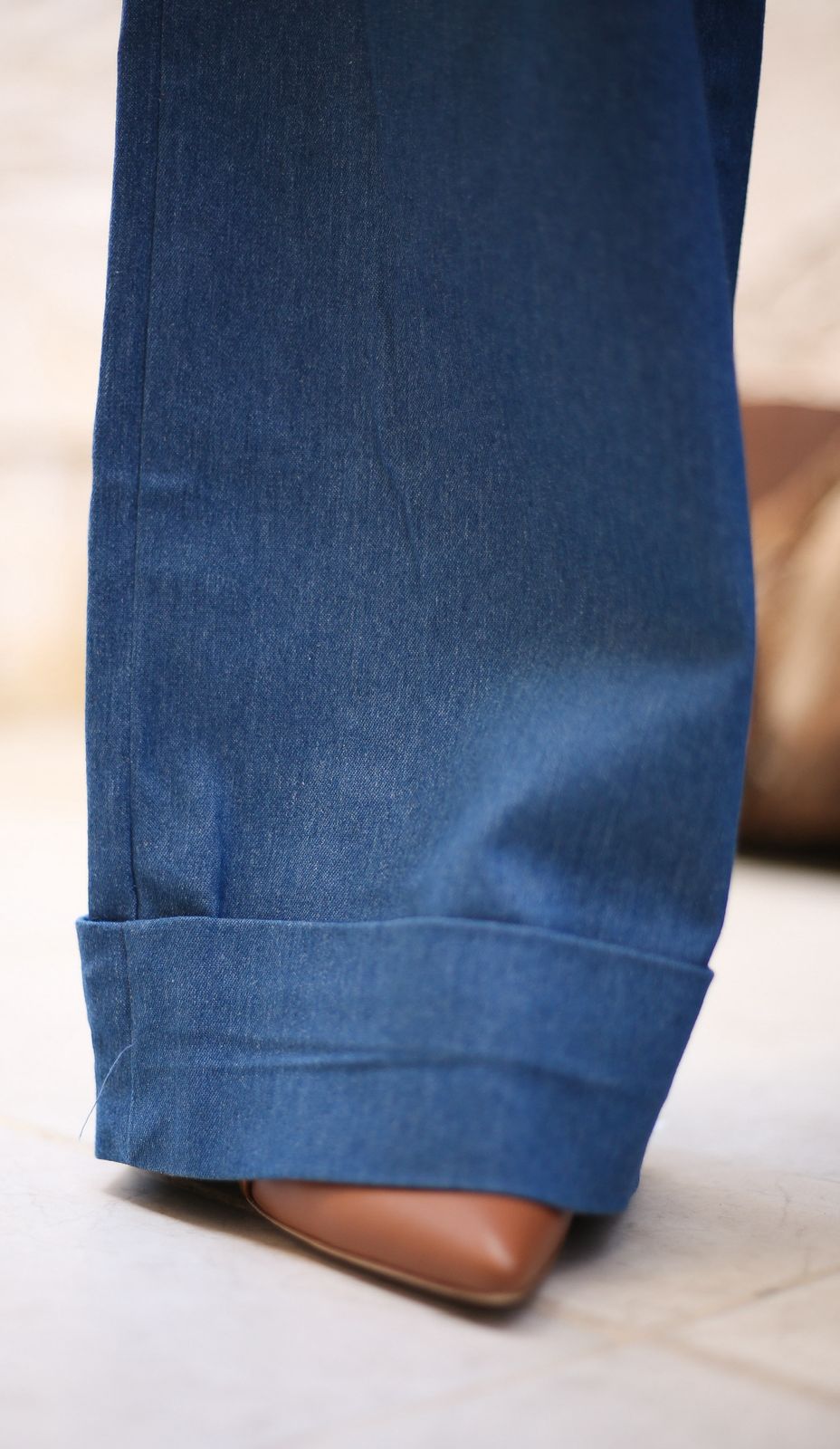 Light denim  vest suit